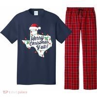 Merry Christmas Y'All Texas State Texan Pajama Set thumb 0