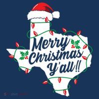 Merry Christmas Y'All Texas State Texan Mousepad thumb 1