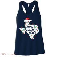 Merry Christmas Y'All Texas State Texan Women's Tank Top thumb 0