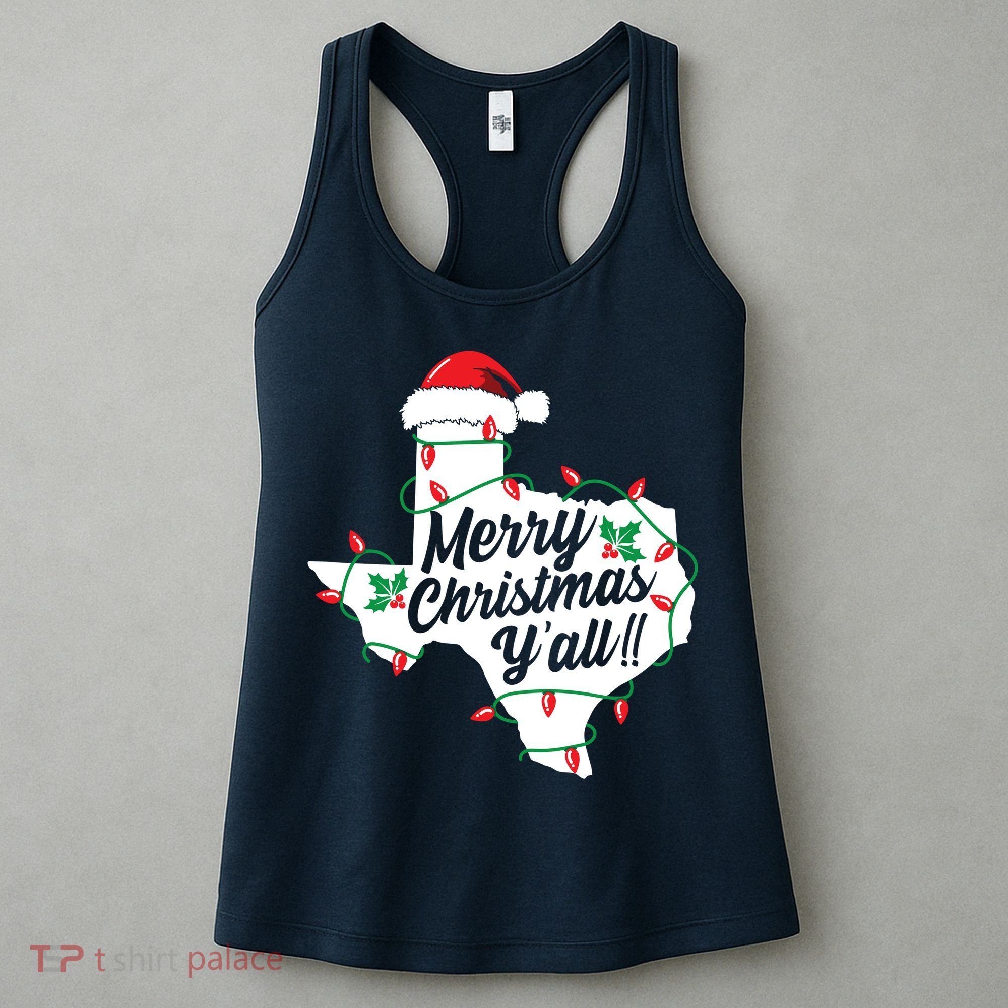 Merry Christmas Y'All Texas State Texan Women's Tank Top