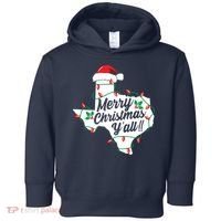 Merry Christmas Y'All Texas State Texan Toddler Hoodie thumb 0