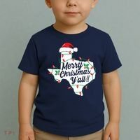 Merry Christmas Y'All Texas State Texan Toddler T-Shirt thumb 2