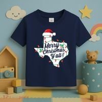 Merry Christmas Y'All Texas State Texan Toddler T-Shirt thumb 3