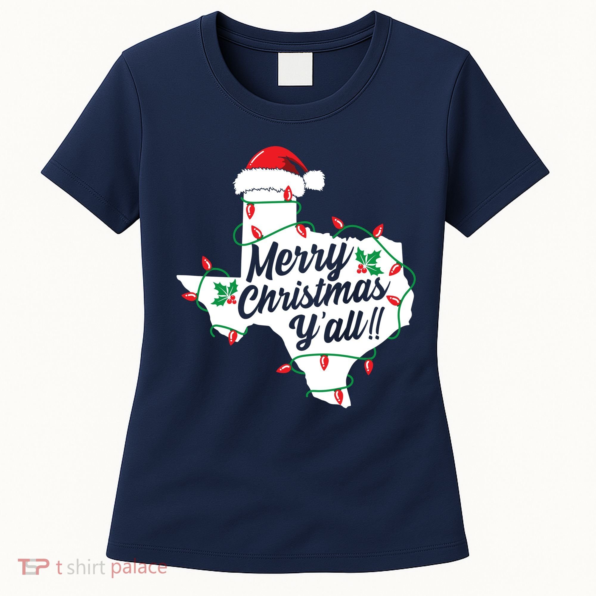 Merry Christmas Y'All Texas State Texan Women's T-Shirt