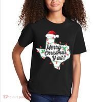 Merry Christmas Y'All Texas State Texan Kids T-Shirt thumb 2