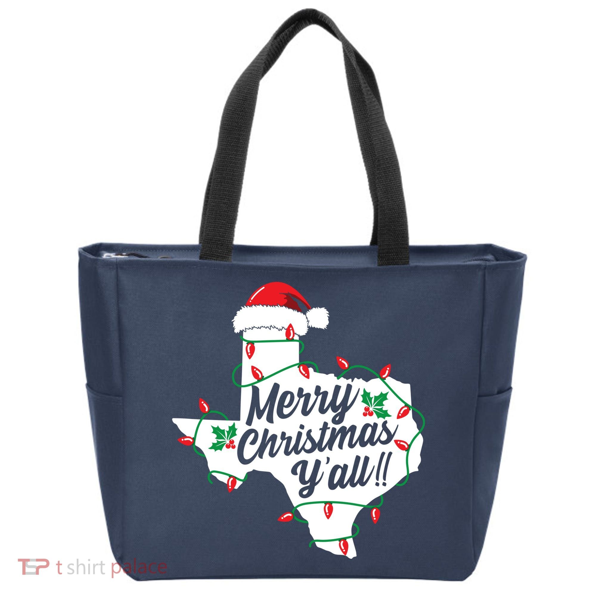 Merry Christmas Y'All Texas State Texan Tote Bag