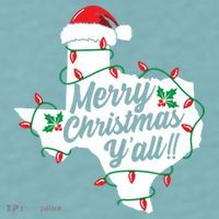 Merry Christmas Y'All Texas State Texan Sueded Cloud Jersey T-Shirt thumb 2