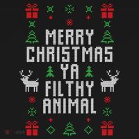 Merry Christmas Ya Filthy Animal Ugly Christmas Sweater Women's Tank Top thumb 5