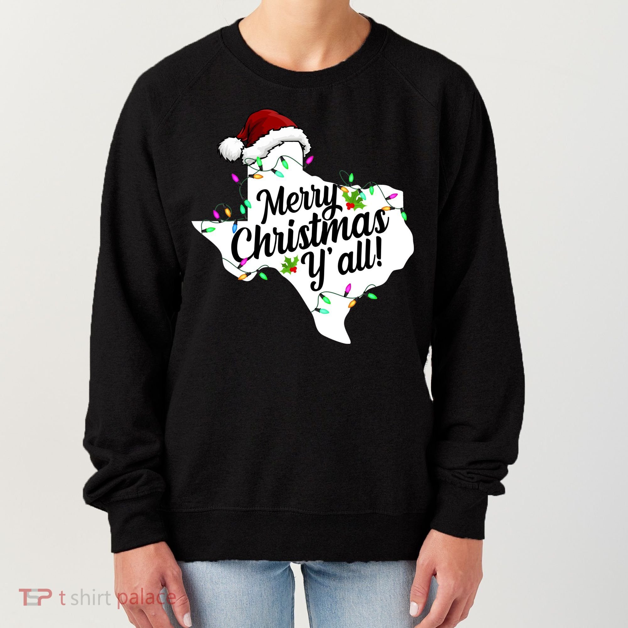 Merry Christmas Y'all Texas State Women's Sweatshirt