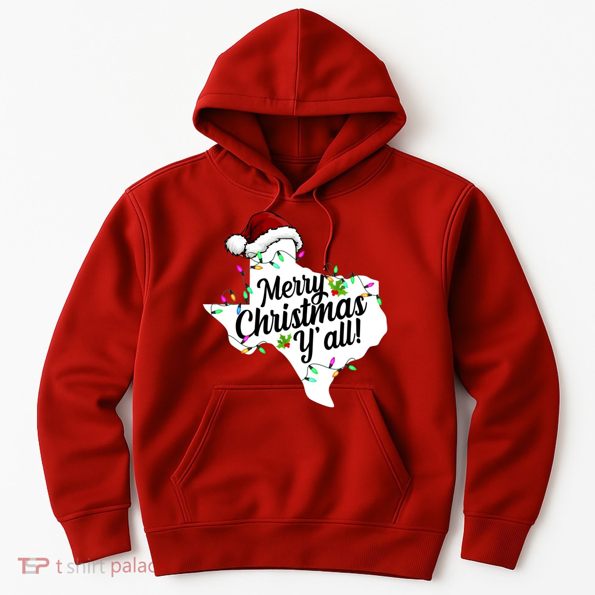 Merry Christmas Y'all Texas State Hoodie