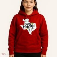 Merry Christmas Y'all Texas State Hoodie thumb 5