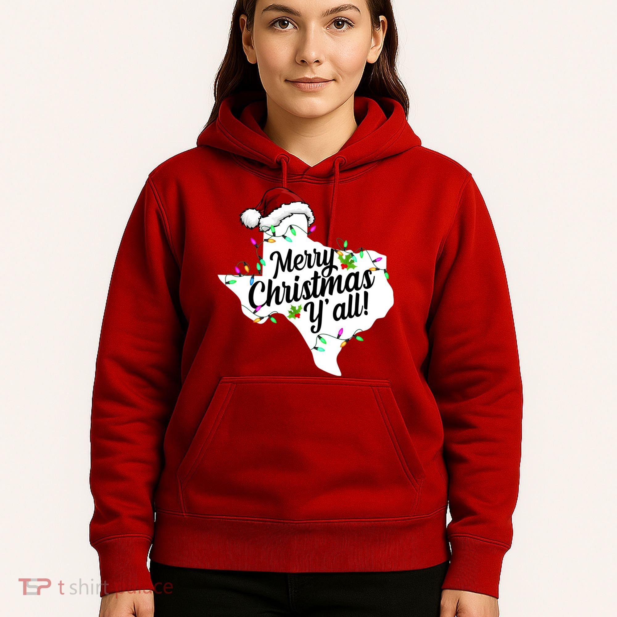 Merry Christmas Y'all Texas State Hoodie