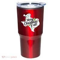 Merry Christmas Y'all Texas State Tumbler thumb 0