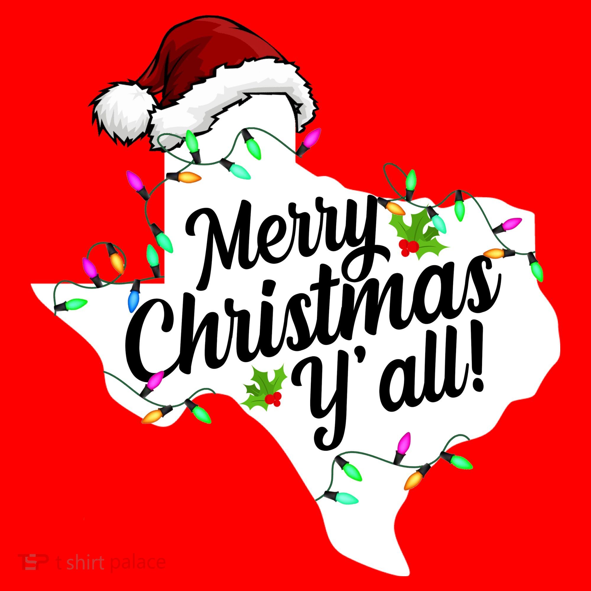 Merry Christmas Y'all Texas State Baby Bodysuit