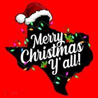 Merry Christmas Y'all Texas State Santa Hat thumb 1