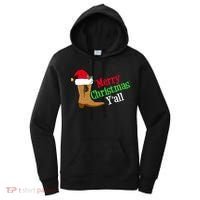 Merry Christmas YAll Funny Texas Cow Holiday Gift Women's Hoodie thumb 0