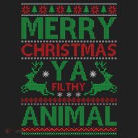 Merry Christmas Ya Filthy Animal Ugly Christmas Women's Sweatshirt thumb 2