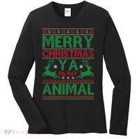 Merry Christmas Ya Filthy Animal Ugly Christmas Women's Long Sleeve Shirt thumb 0