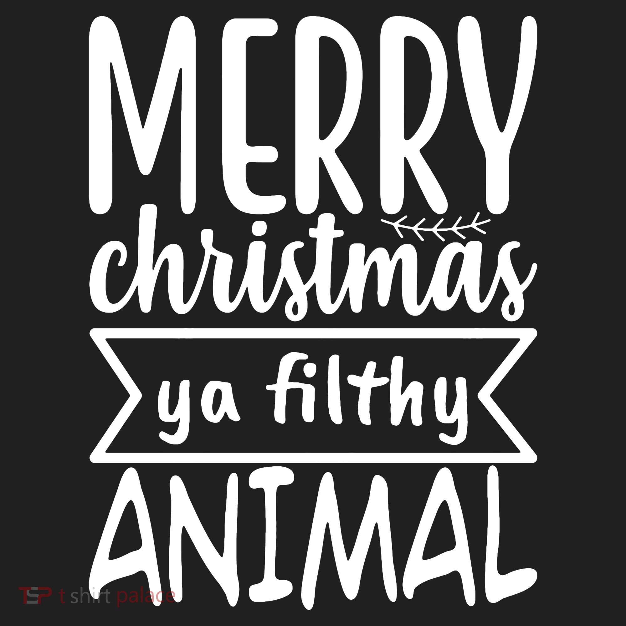 Merry Christmas Ya Filthy Animal Funny Holiday Beanie