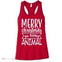 Merry Christmas Ya Filthy Animal Funny Holiday Women's Tank Top thumb 0