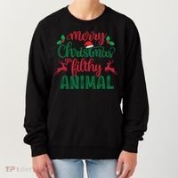 Merry Christmas Ya Filthy Animal Women's Sweatshirt thumb 0