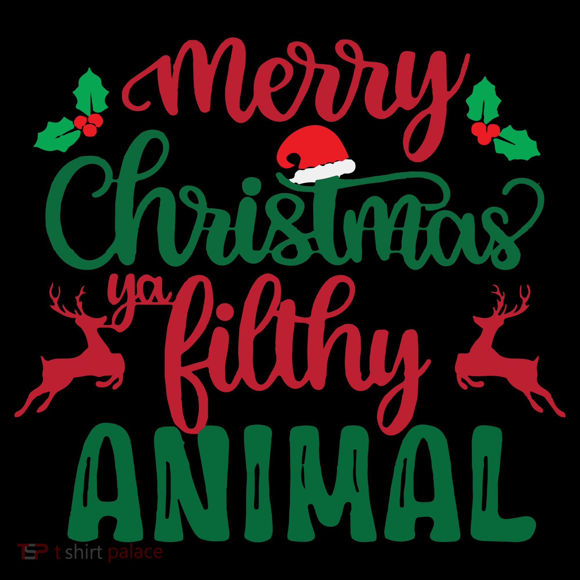 Merry Christmas Ya Filthy Animal Women's Hoodie