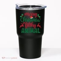 Merry Christmas Ya Filthy Animal Tumbler thumb 0