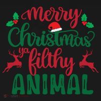 Merry Christmas Ya Filthy Animal Baby Bodysuit thumb 2