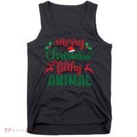 Merry Christmas Ya Filthy Animal Tank Top thumb 0