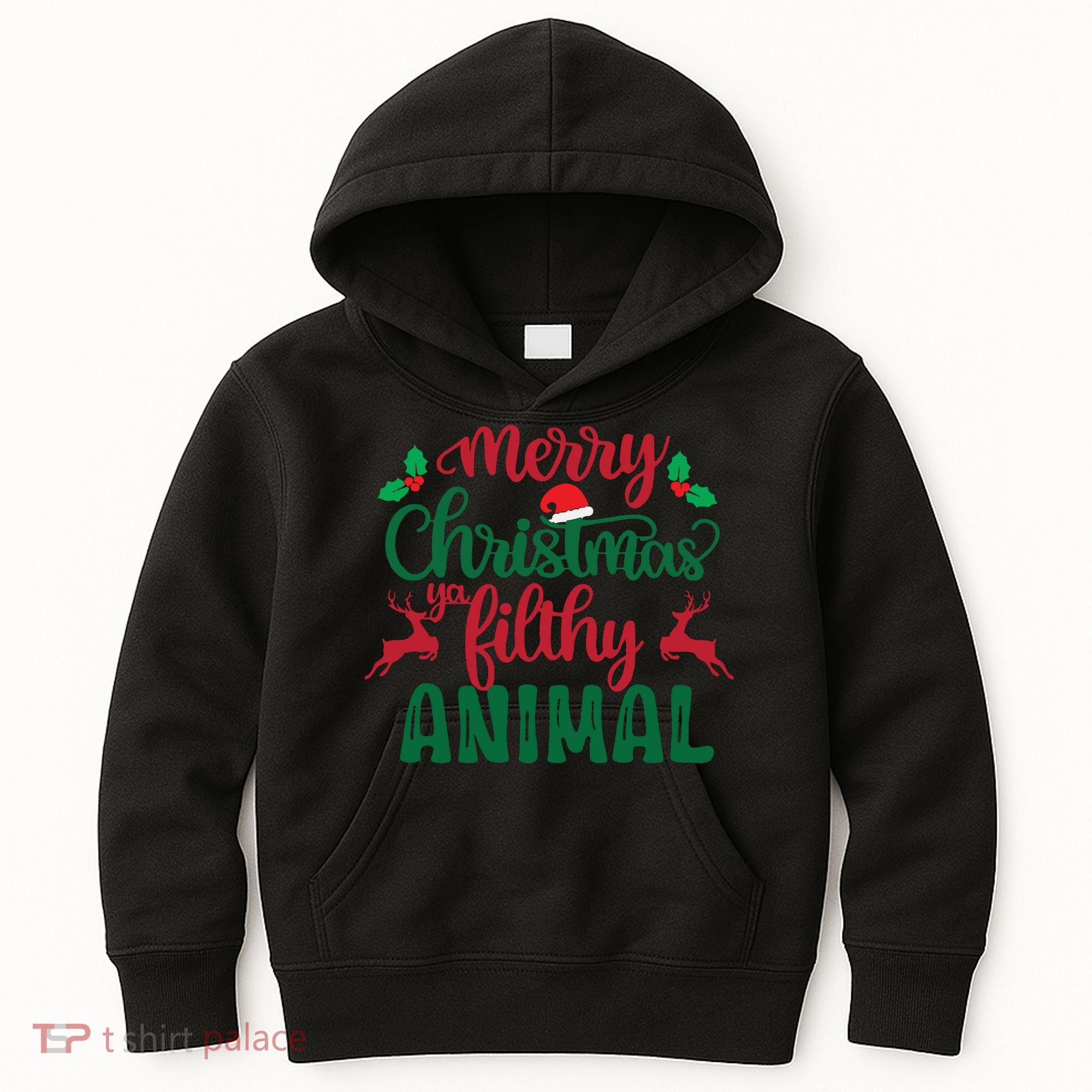 Merry Christmas Ya Filthy Animal Kids Hoodie