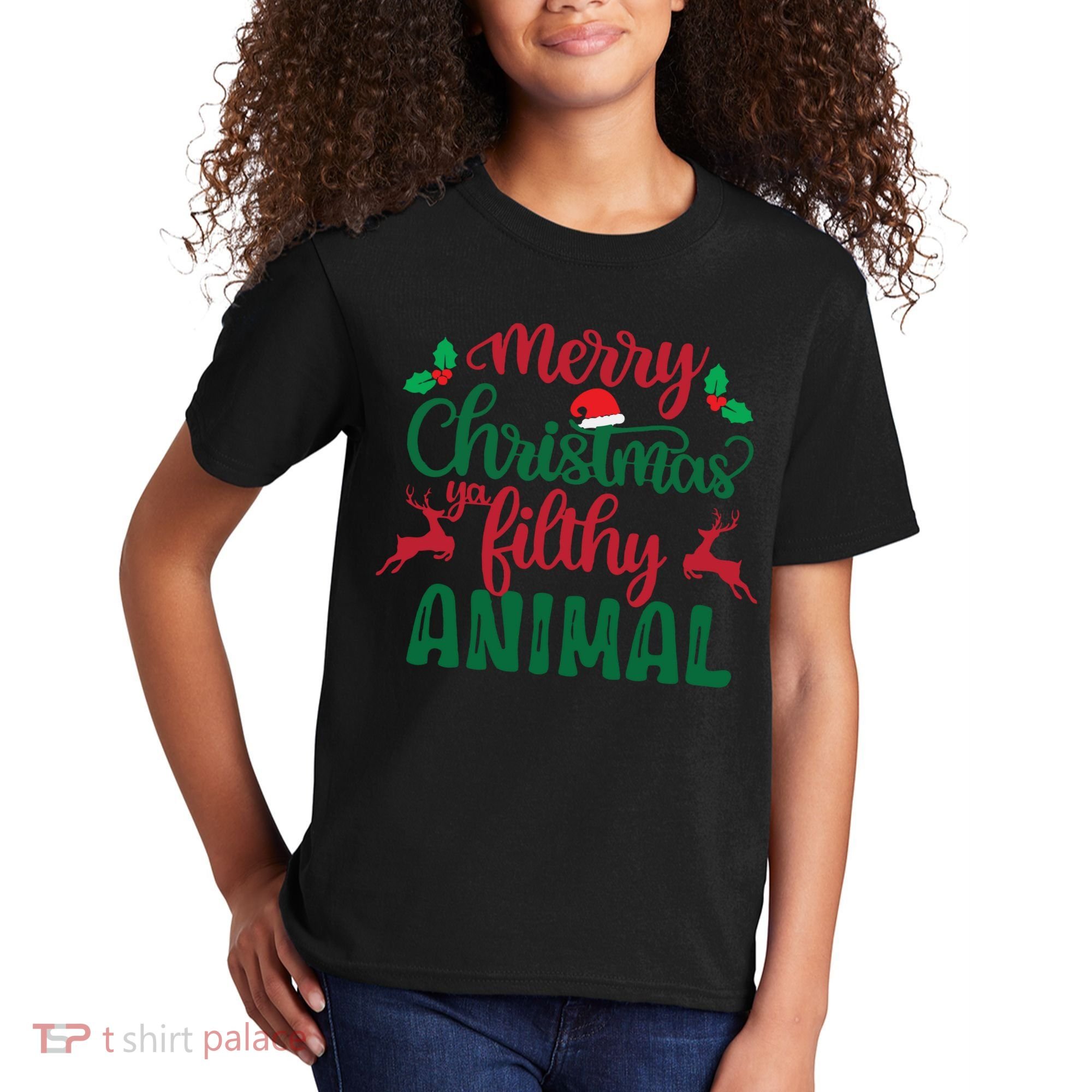 Merry Christmas Ya Filthy Animal Kids T-Shirt
