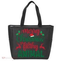 Merry Christmas Ya Filthy Animal Tote Bag thumb 0