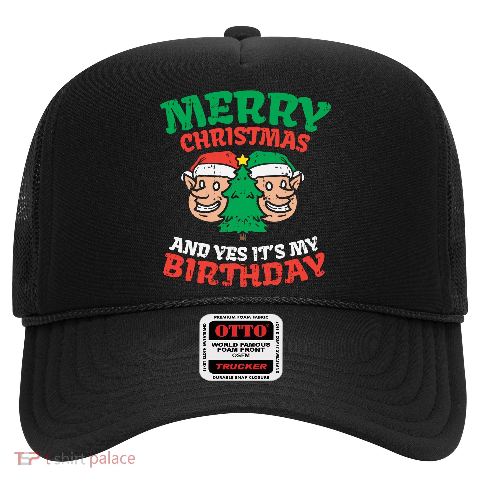 Merry Christmas Yes Its My Birthday Born On Xmas Party Gift Hat