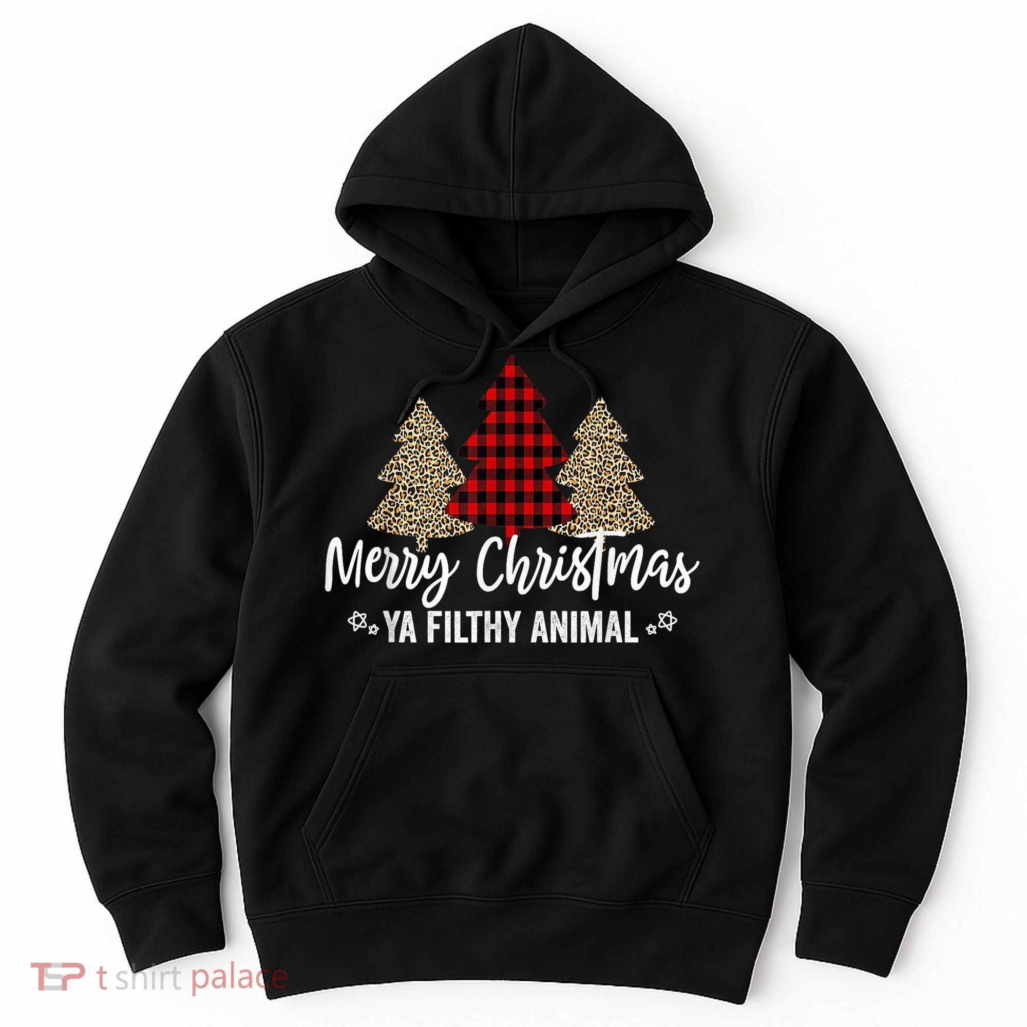 Merry Christmas Ya Filthy Animals Funny Christmas Hoodie