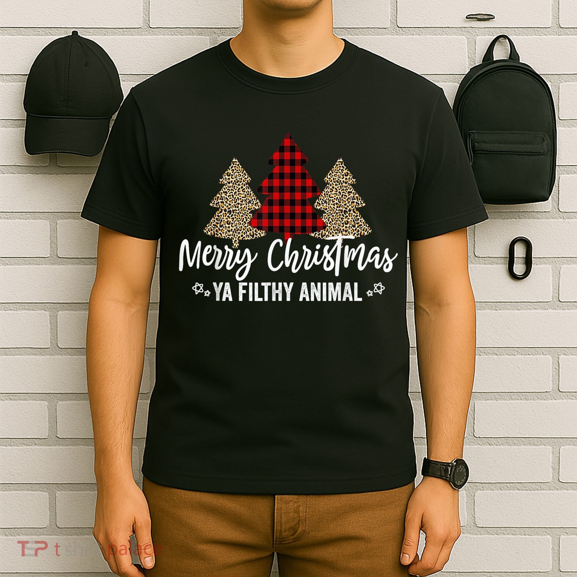 Merry Christmas Ya Filthy Animals Funny Christmas T-Shirt