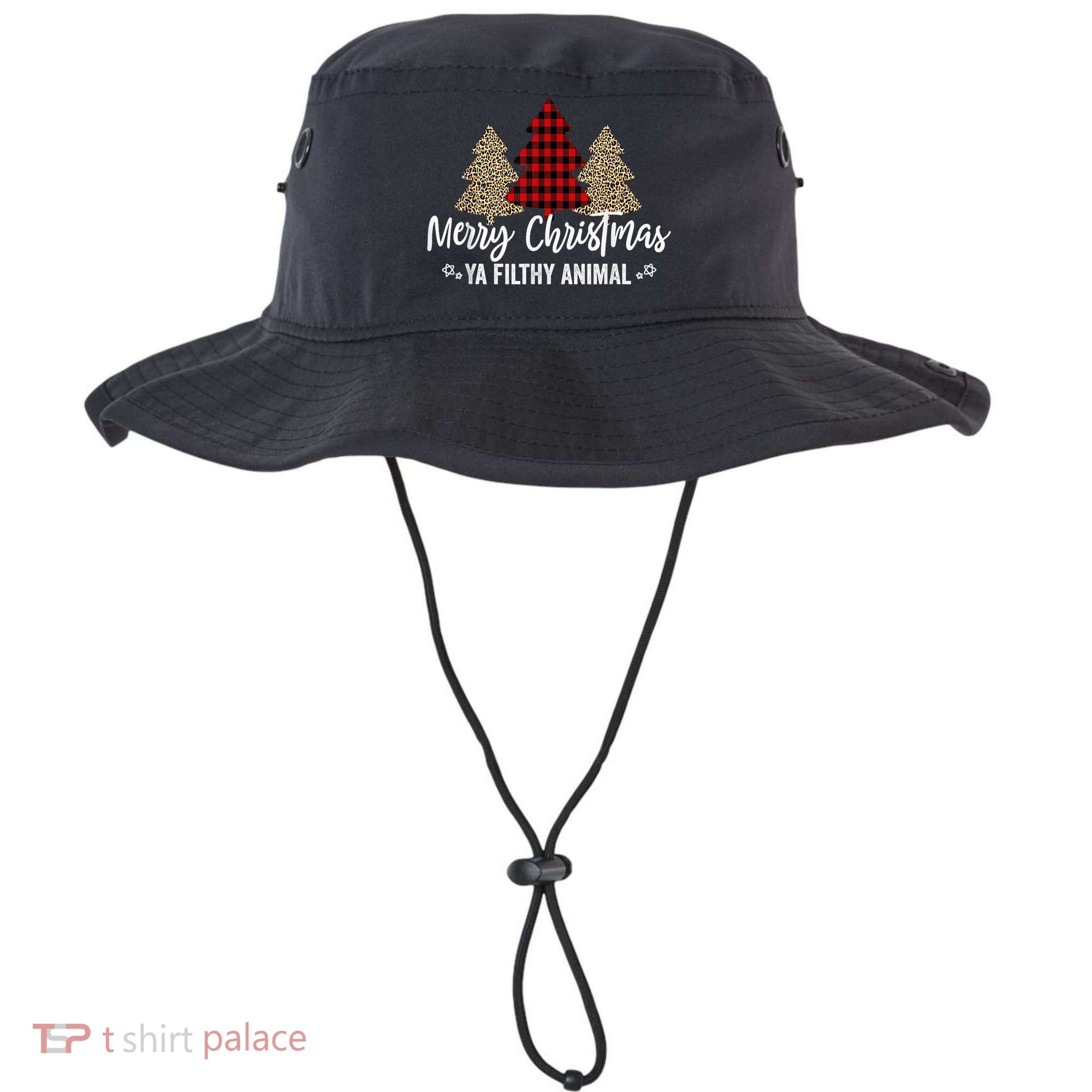 Merry Christmas Ya Filthy Animals Funny Christmas Bucket Hat