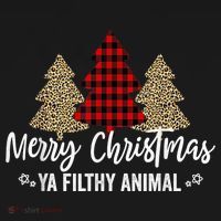 Merry Christmas Ya Filthy Animals Funny Christmas Women's Hoodie thumb 2