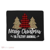 Merry Christmas Ya Filthy Animals Funny Christmas Mousepad thumb 0