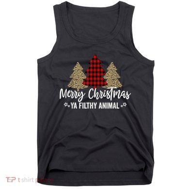 Merry Christmas Ya Filthy Animals Funny Christmas Tank Top