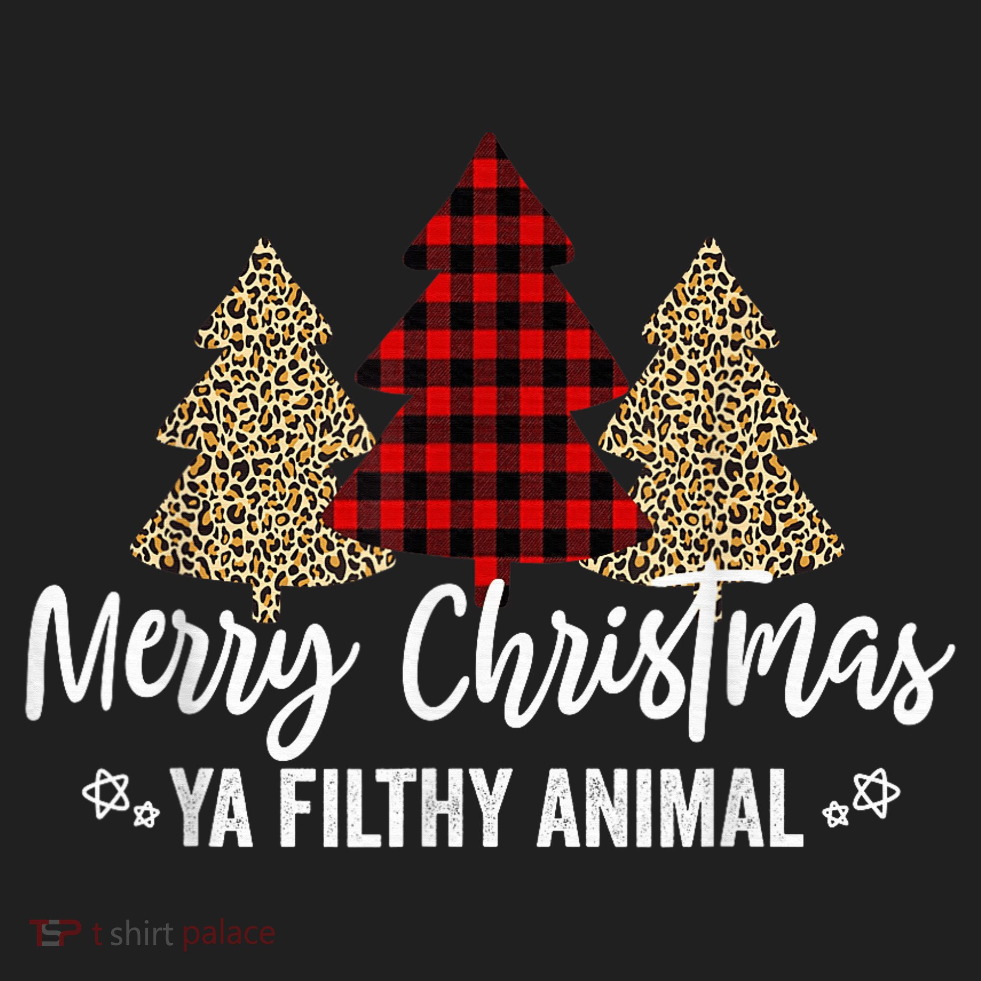 Merry Christmas Ya Filthy Animals Funny Christmas Golf Towel