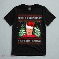 Merry Christmas Ya Filthy Animal Funny Ugly Christmas T-Shirt thumb 5