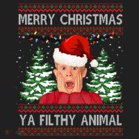 Merry Christmas Ya Filthy Animal Funny Ugly Christmas Hat thumb 2