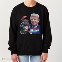 Moo Deng Trump And The HippoS Campaign Journey Women's Sweatshirt thumb 0