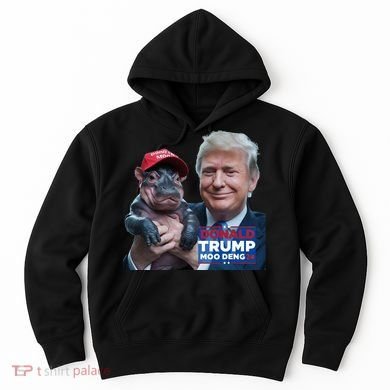 Moo Deng Trump And The HippoS Campaign Journey Hoodie