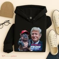 Moo Deng Trump And The HippoS Campaign Journey Hoodie thumb 4