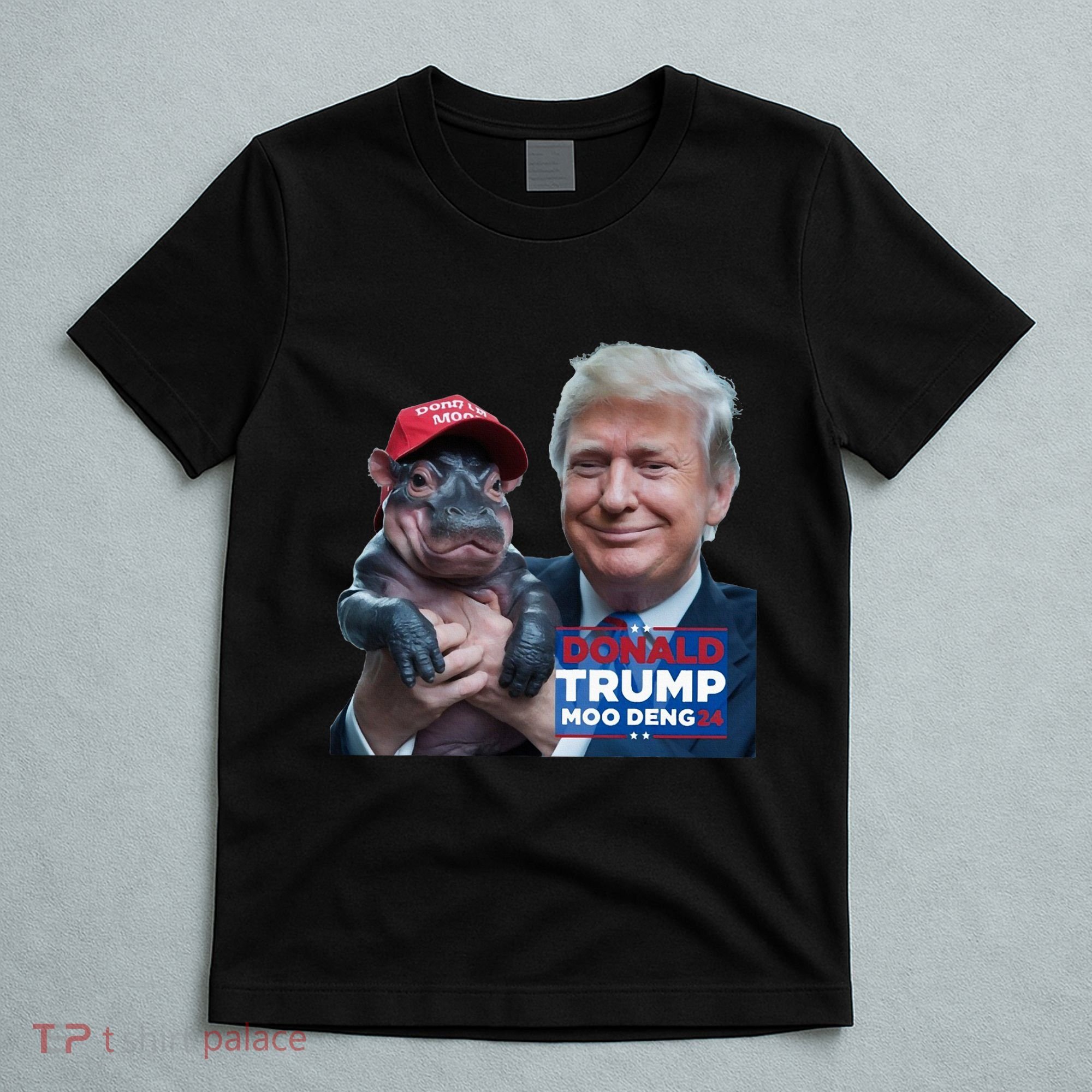 Moo Deng Trump And The HippoS Campaign Journey T-Shirt