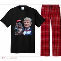 Moo Deng Trump And The HippoS Campaign Journey Pajama Set thumb 0