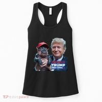 Moo Deng Trump And The HippoS Campaign Journey Women's Tank Top thumb 0