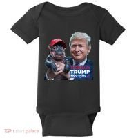 Moo Deng Trump And The HippoS Campaign Journey Baby Bodysuit thumb 0