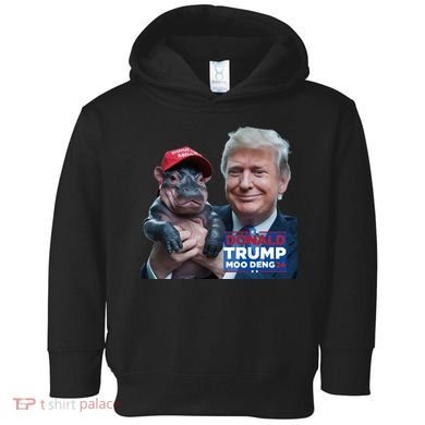 Moo Deng Trump And The HippoS Campaign Journey Toddler Hoodie